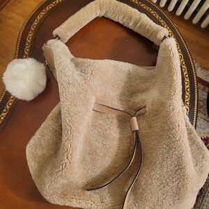 Dimoni Sheepskin/ Leather Hand Bag